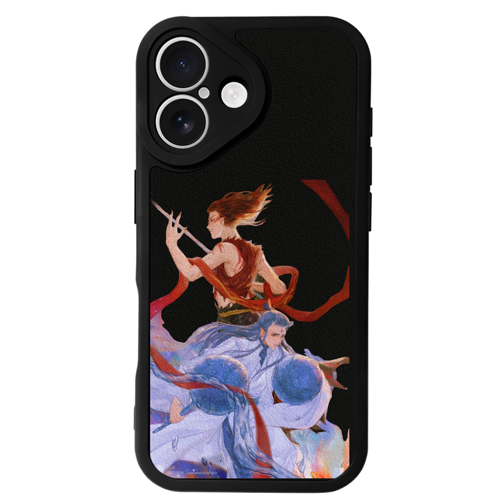 （画像用） Ne Zha 2 ナタ 魔童の大暴れ 【iPhone 16シリーズ対応】シリコンスマホケース（レザー調） 材質：シリコン
